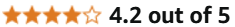 Amazon rating of 4.2 out of 5