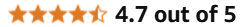 Amazon rating of 4.7 out of 5
