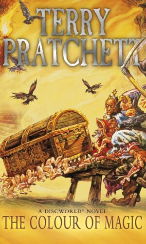 The Colour of Magic Discworld Novel 1 As the first installment in the legendary Discworld series, this novel introduces readers to a flat world balanced on the backs of four giant elephants, who themselves stand atop the great cosmic turtle, Great A'Tuin.
